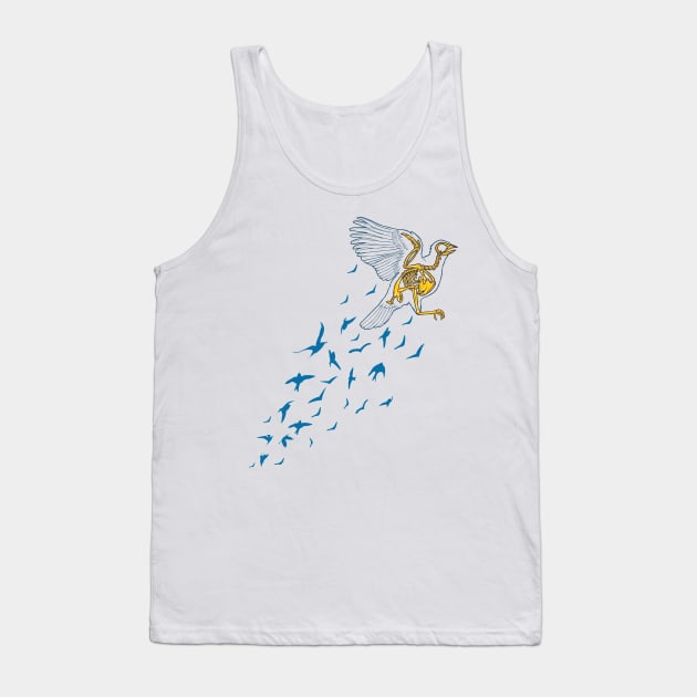 Skeleton Bird Tank Top by supercuss